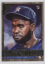 2020 Topps Gallery Wood Yordan Alvarez #16 Rookie RC 3d5