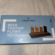 Beer Glasses Set Of 4 Beer Testers  On Wood With Chalk Board