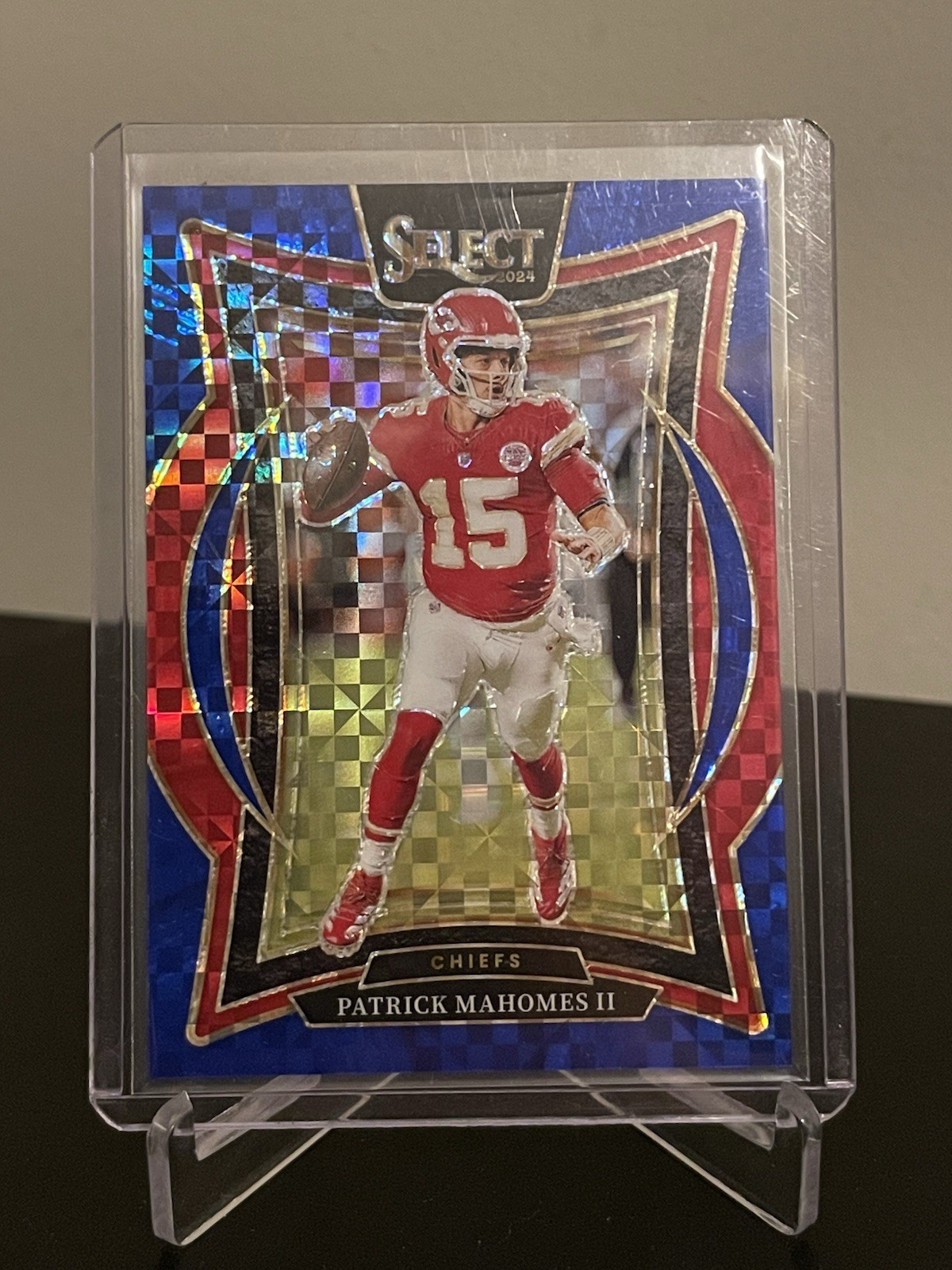 PATRICK MAHOMES II 2024 Select Concourse BLUE Checkerboard Prizm Chiefs /249 KC