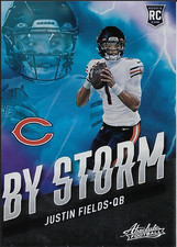 2021 Panini Absolute - By Storm Justin Fields #BST-8 (RC) Chicago Bears