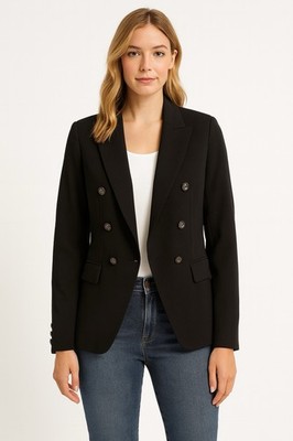 Crosby Classic Fit double breasted women Black Jacket Size 4