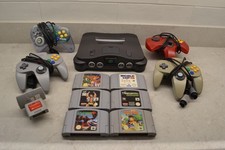 N64 Console 6x Games 4x Controllers Bundle