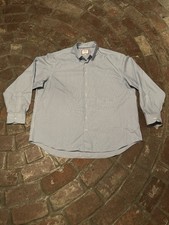 Charles Tyrwhitt Dress Shirt Mens 19/37 Blue/White Long Sleeves Cotton Button Up
