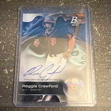 Topps 2023 Bowman Platinum Reggie Crawford Autograph TOP-17 Giants Top Prospects