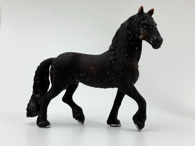 Schleich Friesian Stallion Horse Figurine model #13975 Retired
