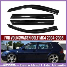 4x für 97-03 VW Golf IV MK 4 Luftabweiser Rahmen Schwarz Schrägheck Windabweiser