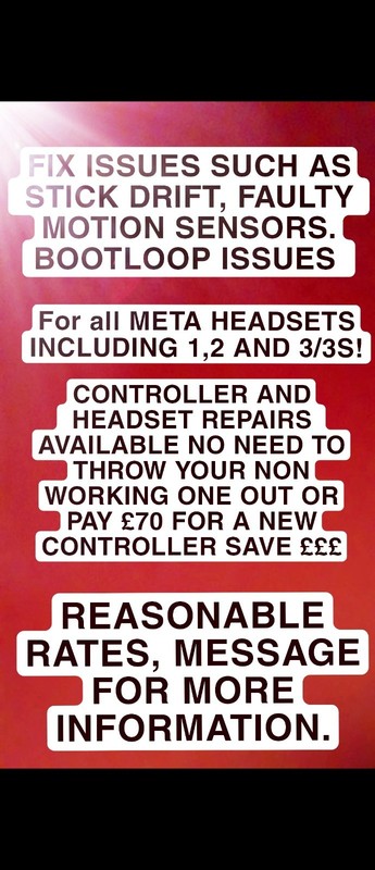 meta quest repairs services. no fix no fee