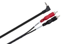 Hosa CMR-225 Stereo Breakout Cable - 3.5mm TRS Male to Left and Right RCA Male