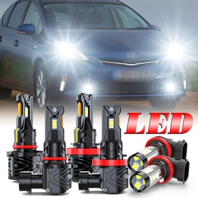Luces LED Para For Toyota Prius 2010-2015 LED faro + bombillas de luz antiniebla