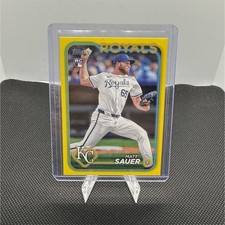 Topps Update Series Matt Sauer Yellow Parallel Rookie #US25 2024 Royals