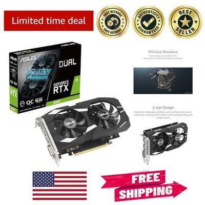Powerful Dual RTX 3050 6GB Graphics Card - Efficient Cooling & High Performance