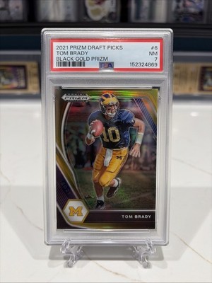 TOM BRADY 2021 PANINI PRIZM #6 GOLD PARALLEL /5 PSA 7 INVEST GOAT HOF MVP TB12