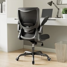 Office Chair, Ergonomic Desk Chair with Adjustable Lumbar Support and Flip up...