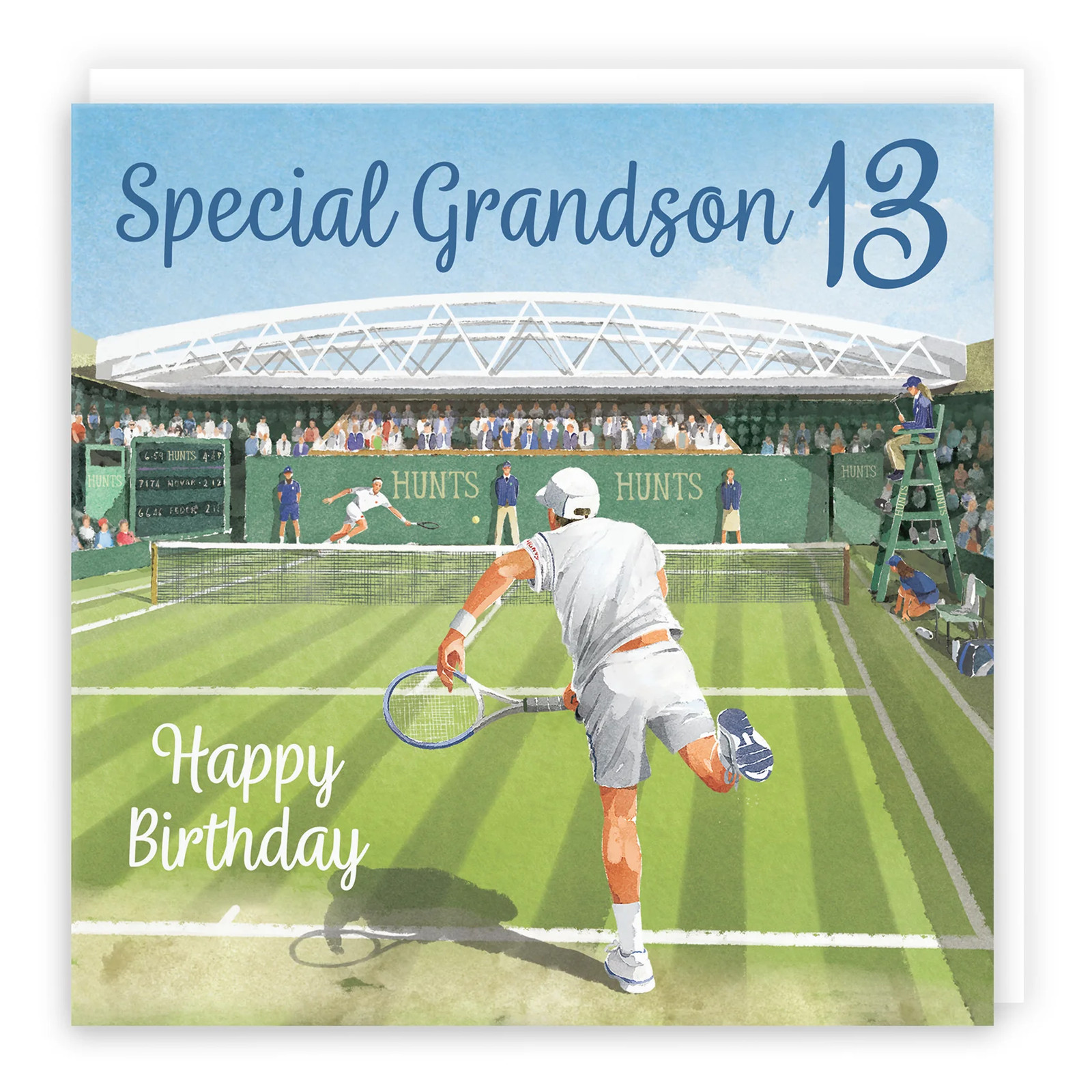 13th Grandson Tennis Birthday Card Milo's Gallery