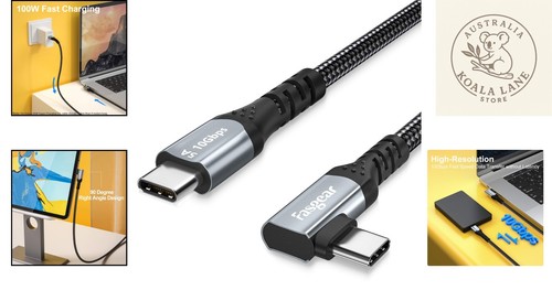 1.8m Nylon Braided USB-C Cable: Fast 100W Charge & Video Quality - Picture 2 of 8