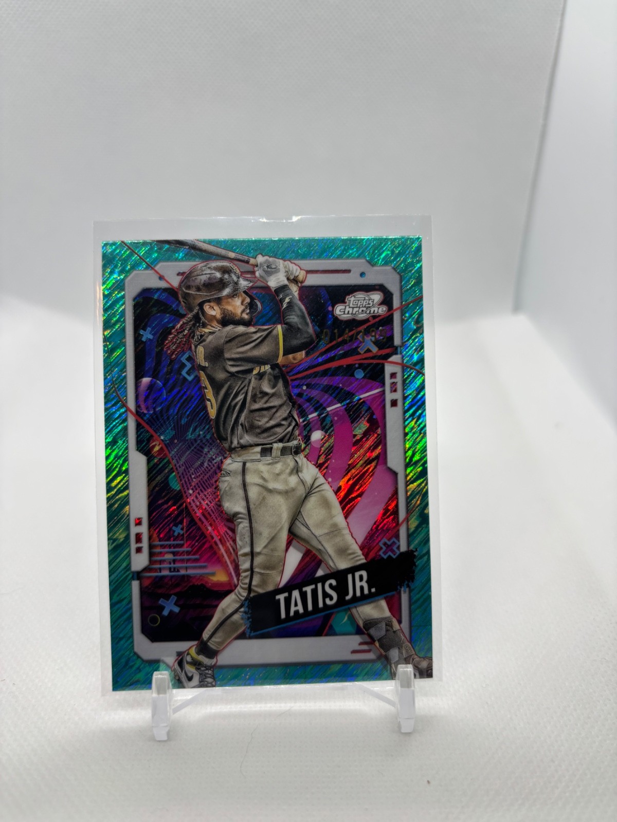 2024 Topps Chrome Cosmic Fernando Tatis Jr. Aqua Equinox Refractor /199 Padres