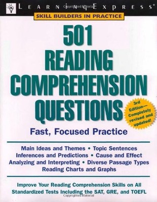 501 READING COMPREHENSION QUESTIONS (SKILL BUILDERS IN By Learningexpress VG