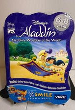 ALADDIN Disney Vtech Aladdin's Wonders of the World Cartridge V Smile New