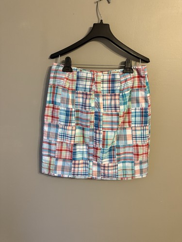Falda a cuadros Talbots 100 % algodón retazos. Talla 6 P - Imagen 5 de 9