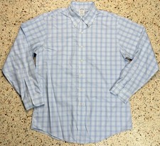 Brooks Brothers Classic Men's Button Down Check Long Sleeve Shirt Size 16-34
