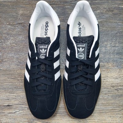Size 12 - adidas Gazelle Indoor Black White Gum for sale online | eBay