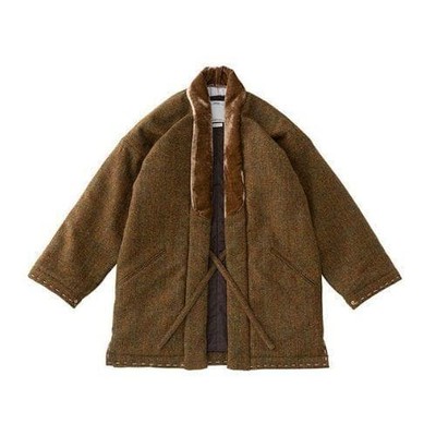 Visvim Harris Tweed Silk Doterra Coat Men L Vintage JPN Limited