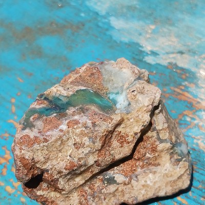 Needles Blue Agate Almost (3 OUNCES!) Blue Danube Mine Rough Gem Silica Specimen