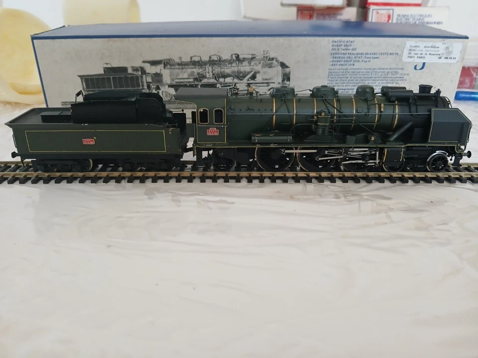 RARE / KIT monté DJH vapeur 231 D pacific ouest tender 22C monté par professionn - Photo 3/4