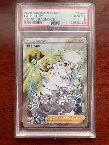 2022 Pokemon Sword & Shield Astral Radiance #TG26 Full Art Melony PSA 10
