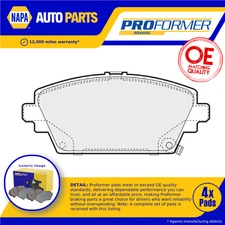 Brake Pads Set fits MG MG ZS 180 2.5 Front 01 to 05 Proformer GBP90346 New
