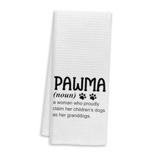 Pawma Definition Kitchen Towels, Dog Grandma Gifts, Pawma Gifts from