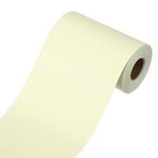 Wallpaper Border, 3.9" x 393" Peel and Stick Wallpaper Borders, Cream Yellow