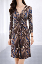 Kleid KLAUS DILKRATH Bunt Damen Bleistift Figurbetont Livia Elegant DE 36 S Neu