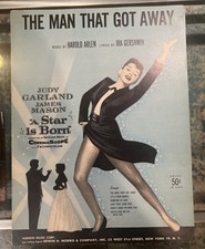 The Man That Got Away Sheet Music A Star Is Born Judy Garland 1954 Harold Arlen