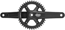 microSHIFT Sword Black 1x Crankset - 172.5mm, 9/10-Speed, 42t, 110 Asym BCD,
