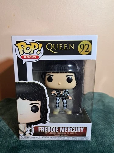 Funko Pop! Rocks #92 Queen Freddie Mercury Harlequin Outfit Vaulted w/Protector