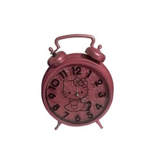 Hello Kitty Large Pink Alarm Clock from Sanrio 2013 Pink Glitter 12" Tall