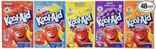 Kool-Aid Drink Mix, Variety Pack 48 pack 9 or 10 each of pictured flavors New