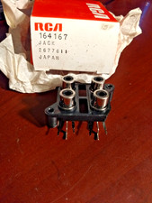 NOS Vestax VMC-004 XLU RCA Jack Block - 4 RCA 12 solder pin type, PMC, PCV mixer