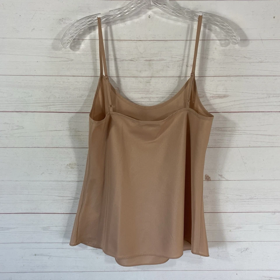 Boden Womens Basic Cami Tank Top Size 10 Beige Polyester Layering Piece - Изображение 3 из 4
