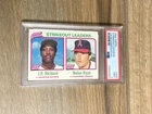 1980 Topps Strikeout Leader #206 Nolan Ryan JR Richard PSA 9