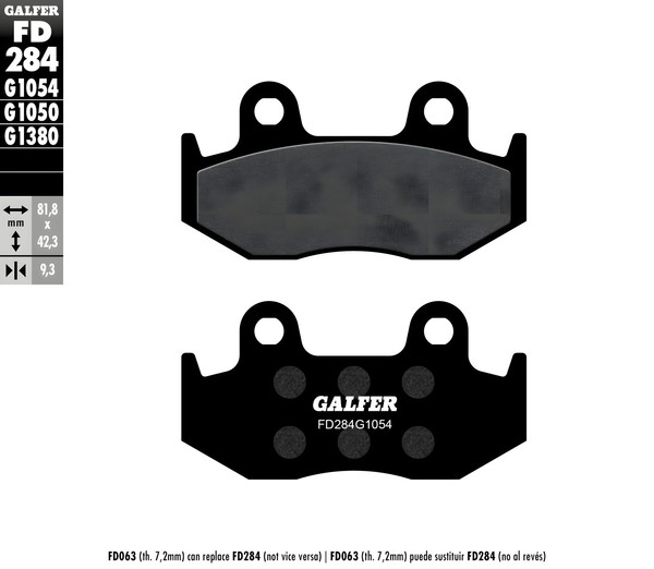 Original BremsklöTze Set Vorne & Hinten Galfer FüR Honda Nes 125 @-image