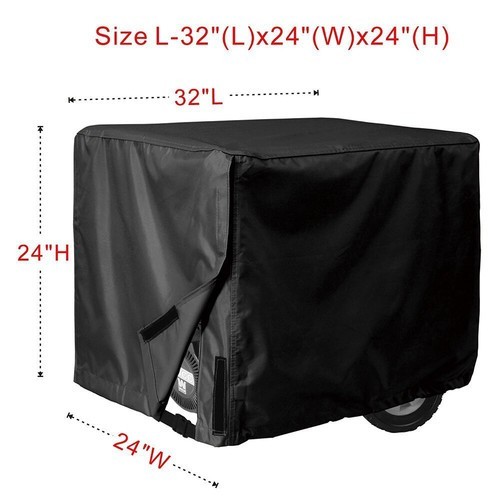 32*24*24"  Universal Generator Cover UV Resistant Sun Shade Heavy Duty Black
