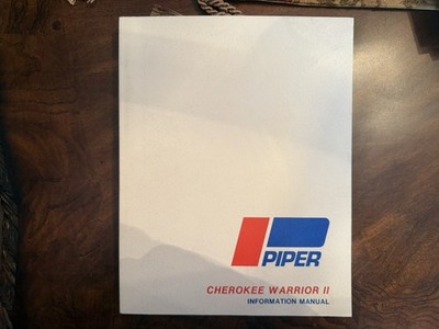 Piper Cherokee Warrior II Info Manual 1976 Aircraft Airplane Guide PA-28-161