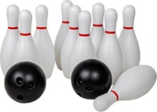 Indoor Bowling Set 10 Pins 2 Balls - Perfect for Home Entertainment,Kids' Play