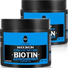Beard Butter,Maximum Concentration Biotin,with Castor Oil and Argan & Jojoba... 