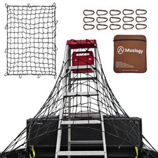 Muslogy Truck Bed Cargo Net Trunk Netting Compatible with Pickup Bed Stretcha...