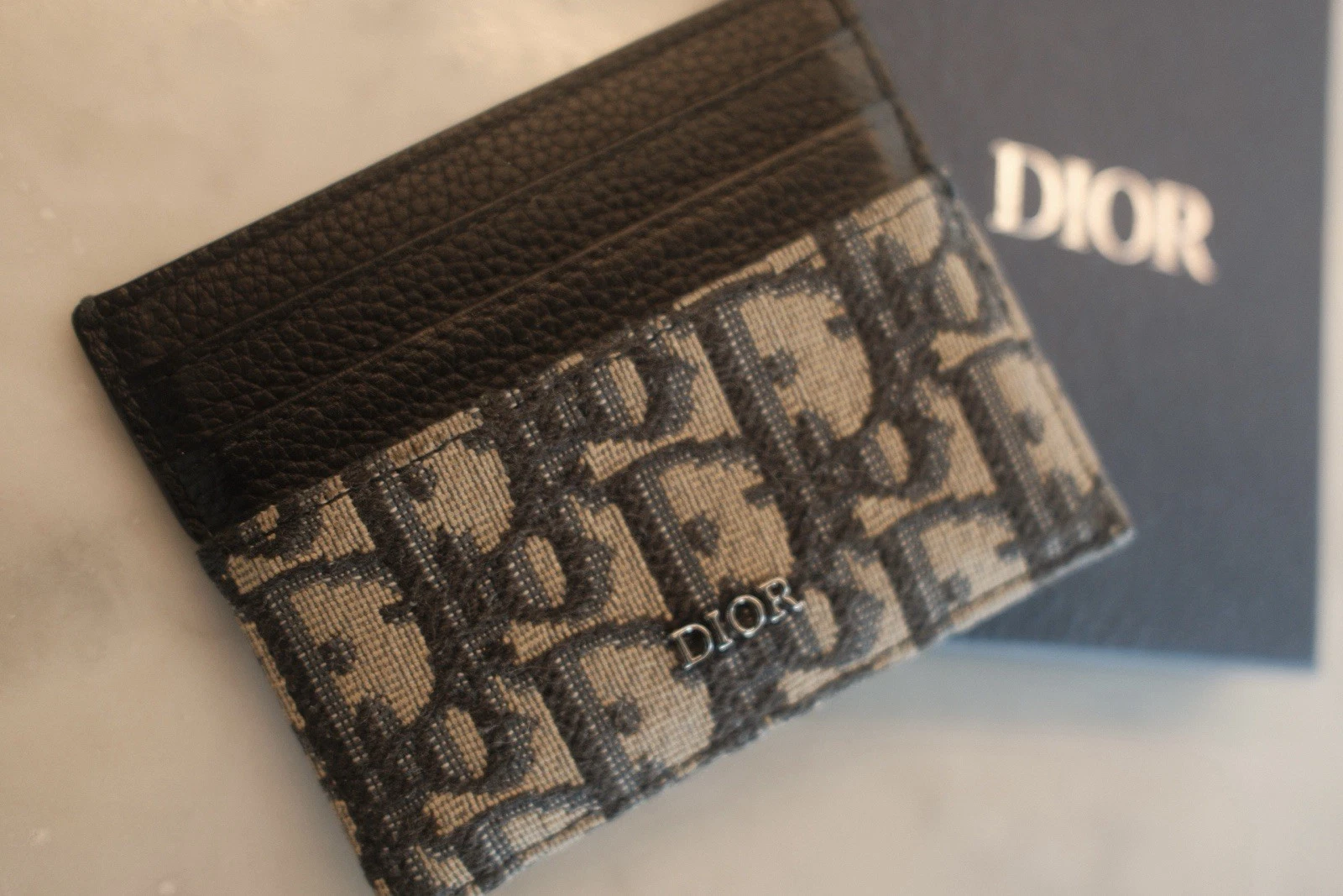 Portefeuille porte carte oblique Christian Dior