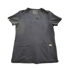 FIGS Scrub Top Womens S Navy Blue Casma Three-Pocket Technical Collection Nurse
