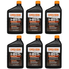 Driven Racing Oil HR5 10W-40 Conventional Hot Rod Motor Oil 1 Quart Pack of 6